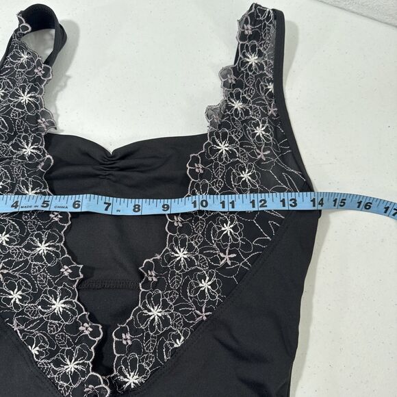 Suffolk Swimsuit Womens M Black One Piece Swimming Beach - Picture 4 of 10